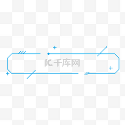 总结图片_简约科技蓝点线标题栏