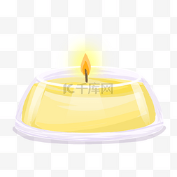 黄色浪漫香薰蜡烛
