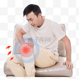人物关节受伤疼痛膝盖