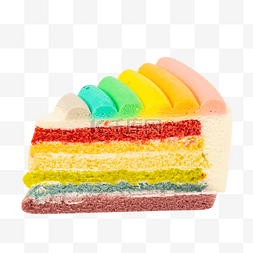 蛋糕图片_彩虹蛋糕甜品