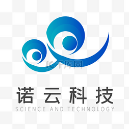 蓝色祥云科技LOGO