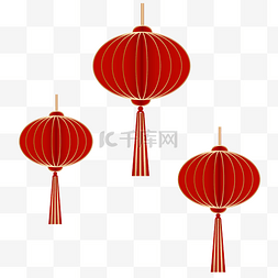 喜庆中式立体红灯笼吊饰