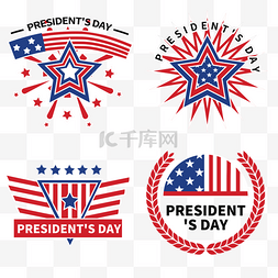 美国标签图片_庆典假日自由象征美国总统日标签