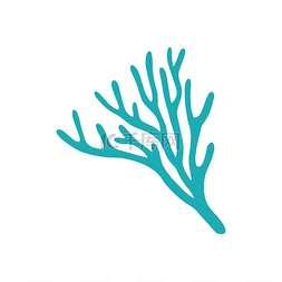 蓝色锋利图片_手指皮珊瑚与锋利的边缘隔离图标