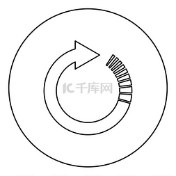 带尾部效果的圆形箭头圆形箭头刷