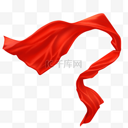 红色绸带图片_红绸飘带绸带