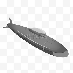 军事工具图片_水下军事潜水艇平面剪贴画