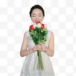 女生节图片_女生拿到鲜花