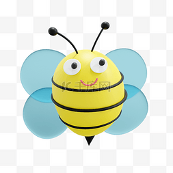 小蜜蜂图片_3D立体春日小动物蜜蜂