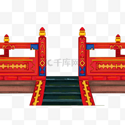 台阶图片_中国风古风护栏台阶
