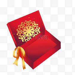 礼盒图片_新年春节礼物礼品中式红色礼盒
