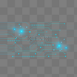 蓝色线条科技线条图片_互联网科技感线路图