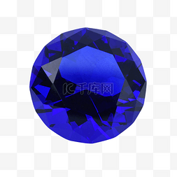 蓝色钻石饰品水晶