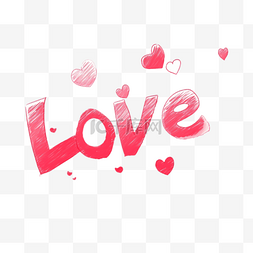 LOVE图片_love文字标题手绘涂鸦