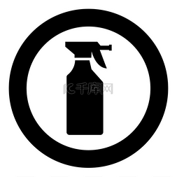 整洁卫生图片_圆形或圆形矢量插图中的家用化学