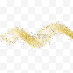 金色烟雾图片_分散螺旋形状金色抽象光效