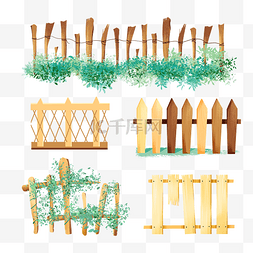 木篱笆花围栏图片_栅栏护栏围栏篱笆