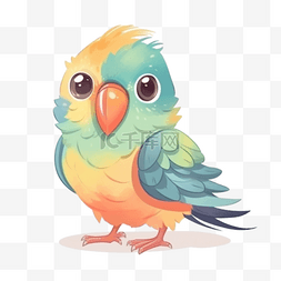 愤怒的的小鸟图片_手绘卡通小鸟鹦鹉