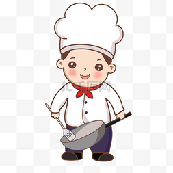 厨师卡通图片图片_炒菜可爱卡通厨师