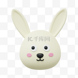 3DC4D立体兔年兔头