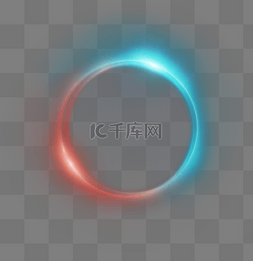 红圆框图片_发光光环光圈
