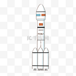 火箭剖面图片_白色火箭