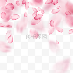樱花边框图片_浪漫动态粉色春天光效樱花边框