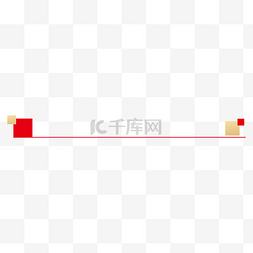 名片竖版简单图片_简约红金矩形分割线标题栏