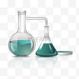 玻璃液体图片_实验室玻璃容器试管液体药剂