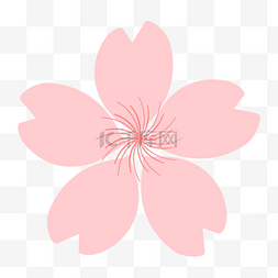 樱花图片_可爱粉色樱花剪纸抽象剪贴画