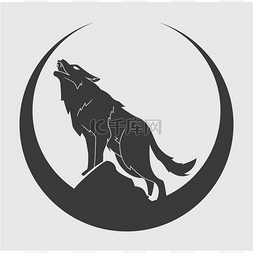 狼符号的插图