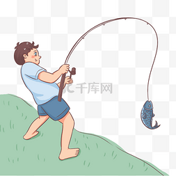 户外活动钓鱼