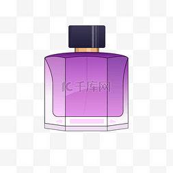 紫玫瑰持久优雅香水剪贴画