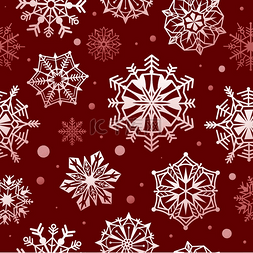 雪花无缝图案抽象的圣诞雪壁纸圣