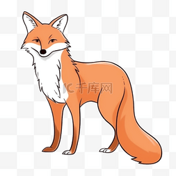 狐狸卡通风格宠物元素