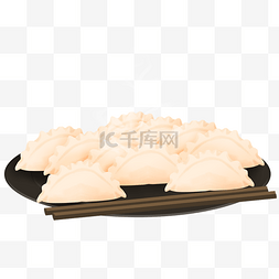 立冬节气美食饺子冬天食物