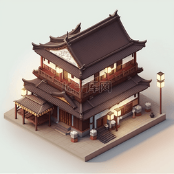 3D中式传统建筑元素