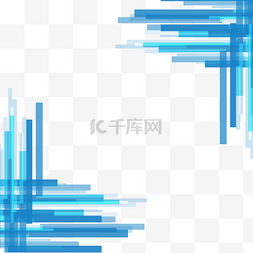 科技抽象线条点图片_线条渐变蓝色条纹边框