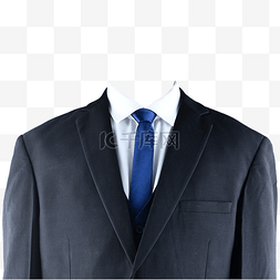 西装西装黑领带图片_黑西装白衬衫蓝领带摄影图