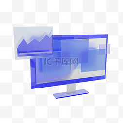3DC4D立体玻璃质感商务数据网页