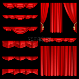 objects图片_Red curtains