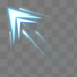 星空透视科技光效图片_科技箭头指向