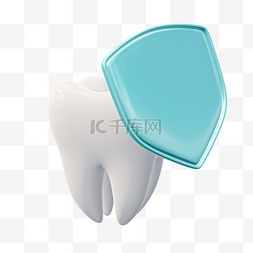 千库爱护牙齿图图片_3D立体牙齿模型