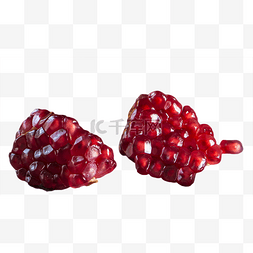 石榴水果红色果肉果粒季水果