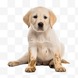 一只金毛幼犬免扣摄影动物