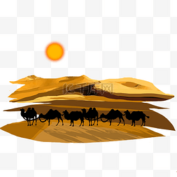 沙漠撒哈拉沙漠图片_沙漠之路骆驼