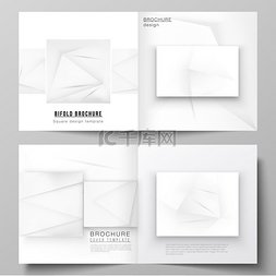 书籍封面装饰图片_方形设计双折小册子、传单、封面