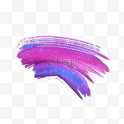 丙烯颜料笔刷紫色调色块