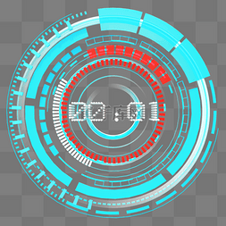 创意倒计时倒数时间科技圆环