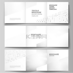 书籍封面设计模板图片_用于三折小册子、传单、封面设计